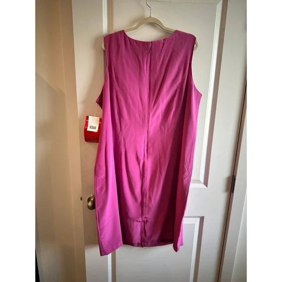 Stephanie Andrews 100% Silk Dress V Neck Sleeveless Women's Plus size 22W NWT - Picture 5 of 7